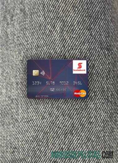 São Vicente e Granadinas Banco da Nova Escócia Mastercard Photolook Front amostra